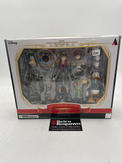 Sora & Donald Duck & Goofy Toy Story Ver. Kingdom Hearts III - Bring Arts Action Figure (Sealed) (Copy)