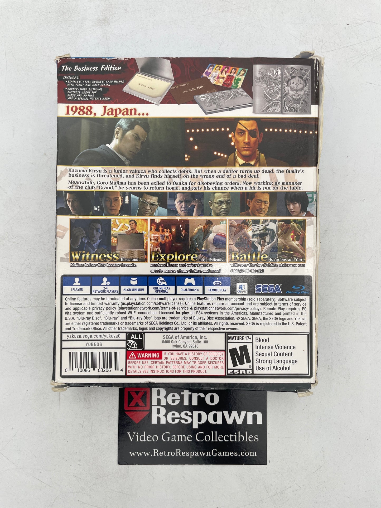 Yakuza 0 [The Business Launch Edition] - Playstation 4 (Complete)