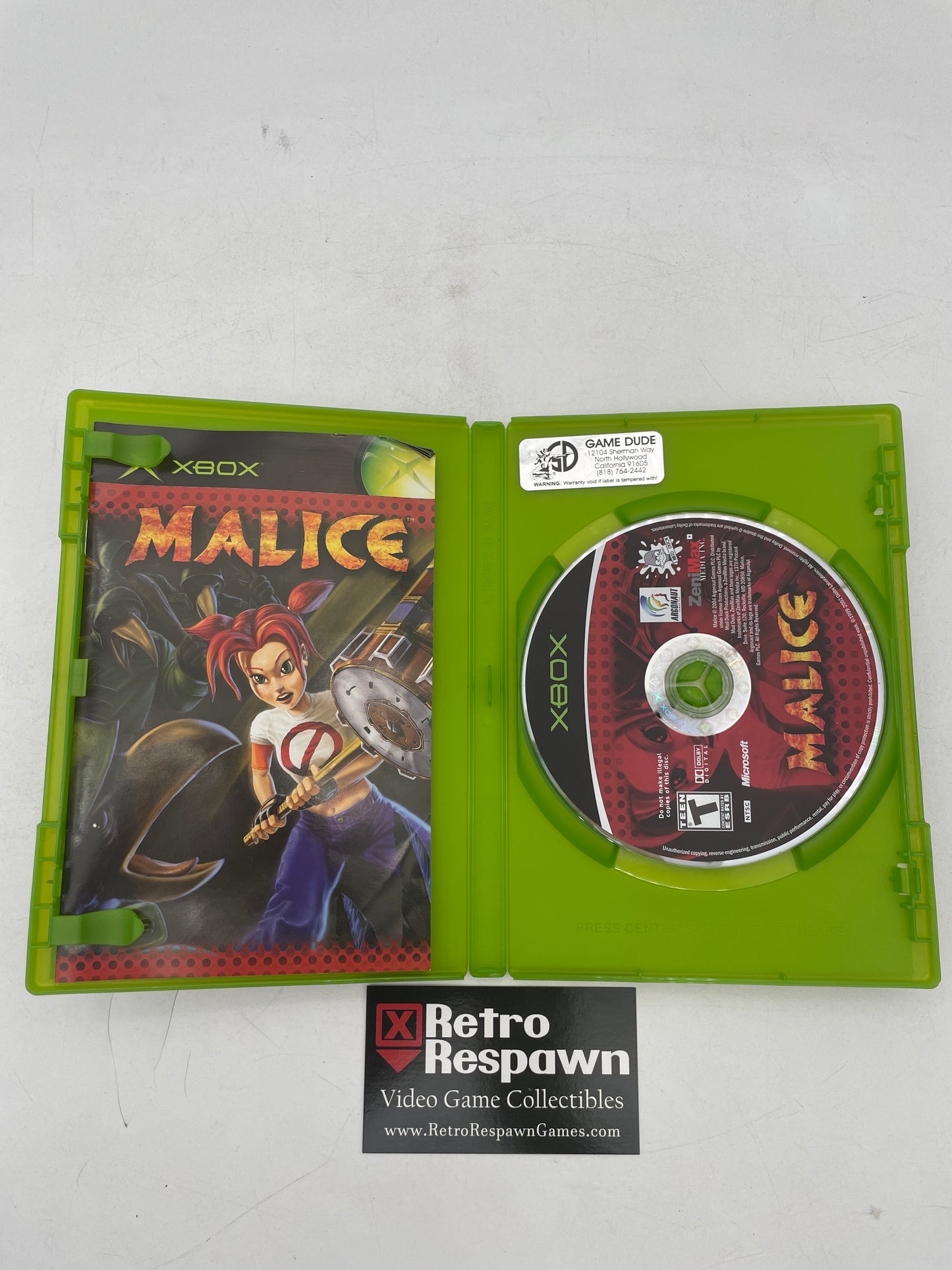 Malice - Xbox (Complete)