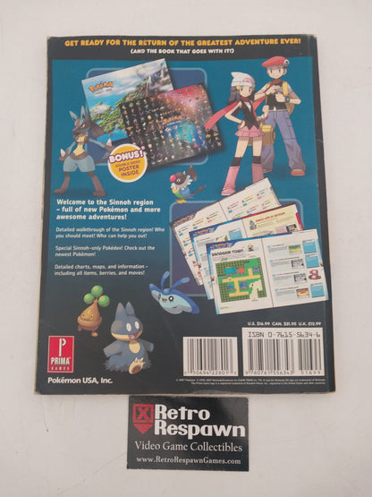 Pokemon Diamond/Pearl Official Scenario Guide Vol 1 - Prima Games (Used)