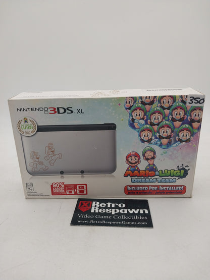 Nintendo 3DS XL Silver Mario & Luigi Limited Edition - Nintendo 3DS (Complete)