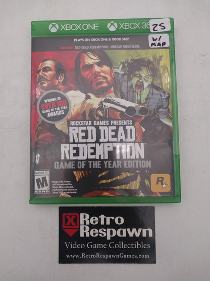 Red Dead Redemption [Game of the Year] - Xbox One (Complete W/Map)