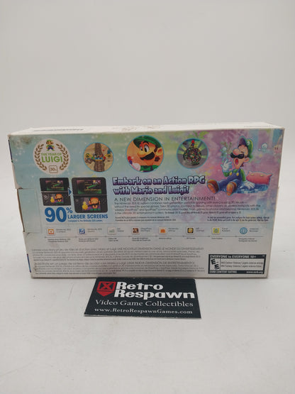 Nintendo 3DS XL Silver Mario & Luigi Limited Edition - Nintendo 3DS (Complete)