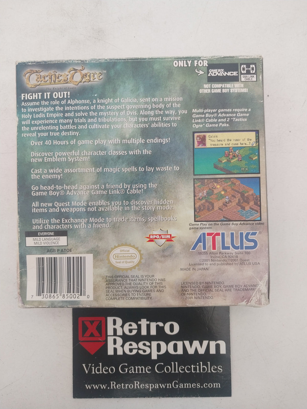 Tactics Ogre: The Knight of Lodis - GameBoy Advance (Complete)