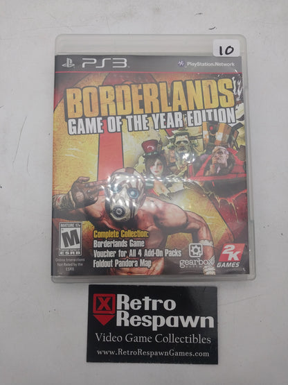Borderlands [Game of the Year] - Playstation 3 (Complete)