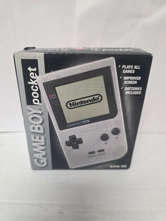 Silver Game Boy Pocket - GameBoy (Complete)