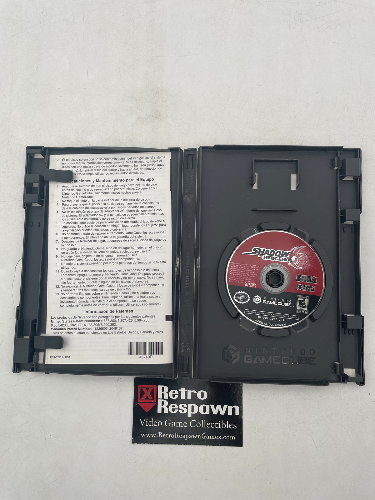 Shadow the Hedgehog - Gamecube (Missing Manual)