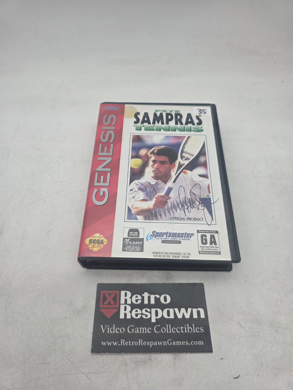 Pete Sampras Tennis - Sega Genesis (Complete)