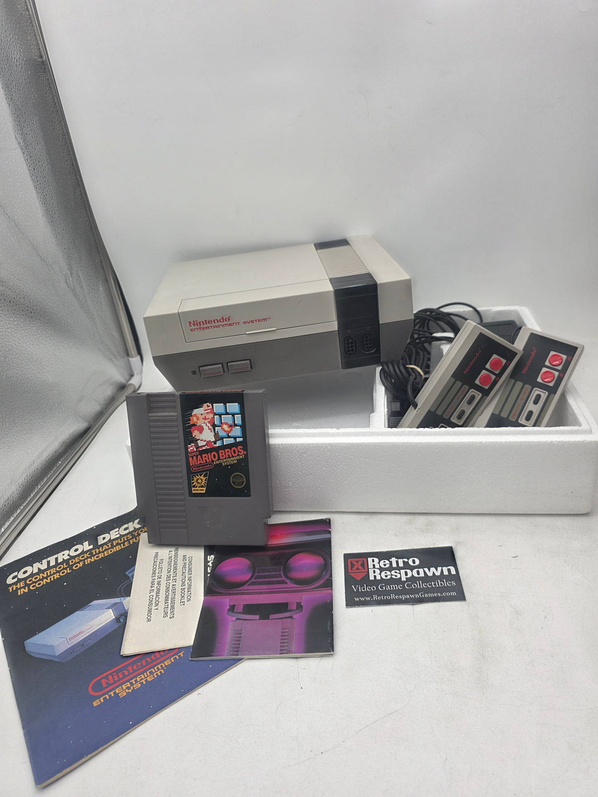 Nintendo NES Console [Mario Bros Bundle] - NES (Complete/ No Mario Manual)