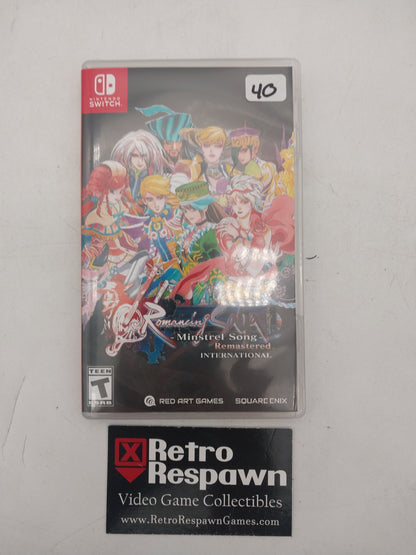 Romancing Saga Minstrel Song Remastered International - Nintendo Switch (Complete)
