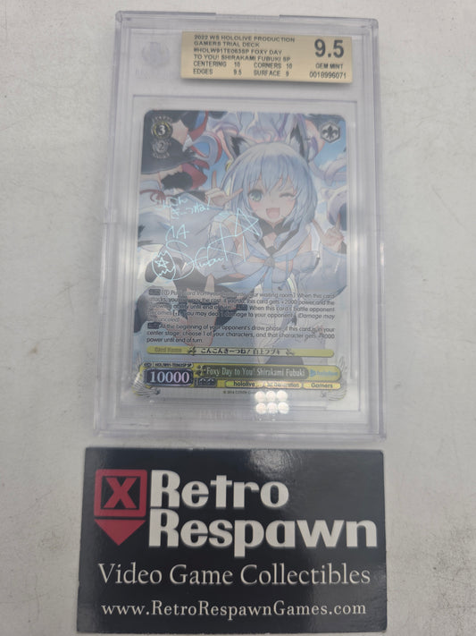 Foxy Day to You! Shirakami Fubuki SP (Weis Schwarz) - Graded Card- (Beckett 9.5)