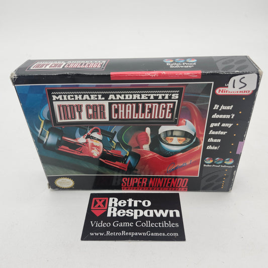 Michael Andretti's Indy Car Challenge - Super Nintendo (Complete)