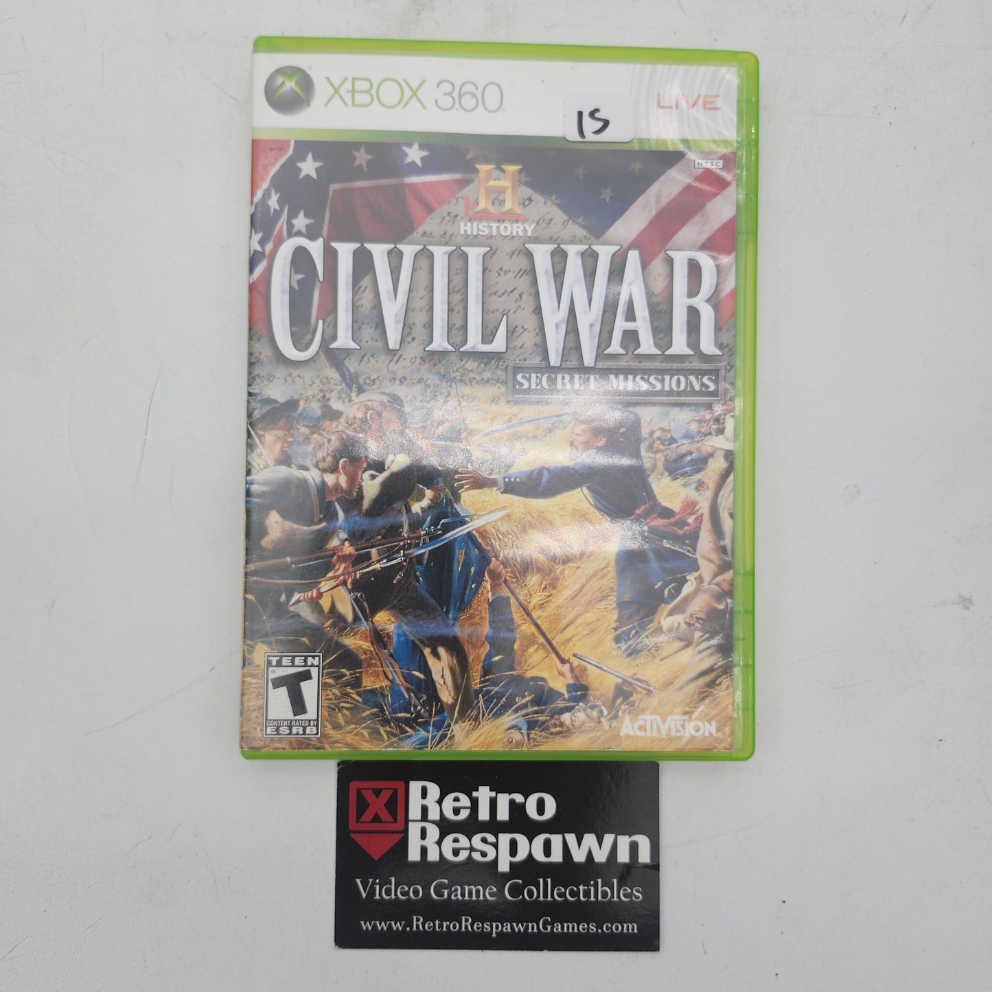 History Channel Civil War Secret Missions - Xbox 360 (Complete)