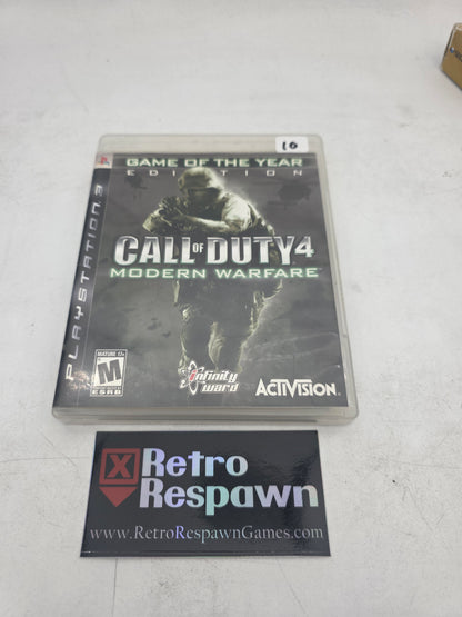 Call of Duty 4 Modern Warfare [Game of the Year] - Playstation 3 (Complete)