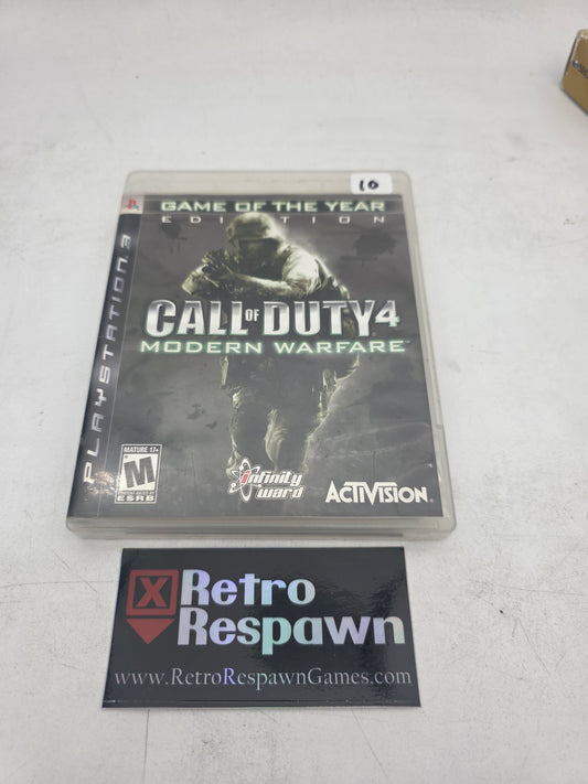 Call of Duty 4 Modern Warfare [Game of the Year] - Playstation 3 (Complete)