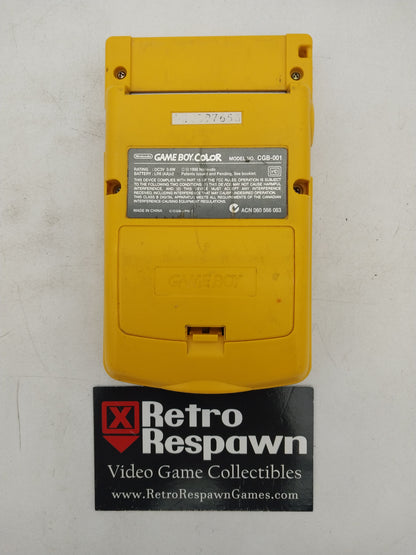 Game Boy Color Yellow - GameBoy Color (Console Only)