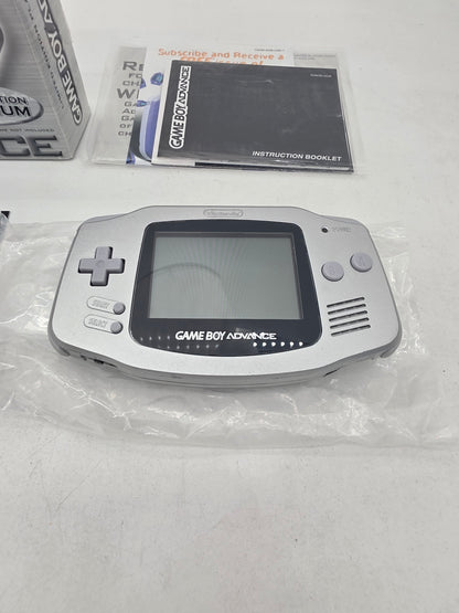 Platinum Gameboy Advance System - GameBoy Advance (Complete)
