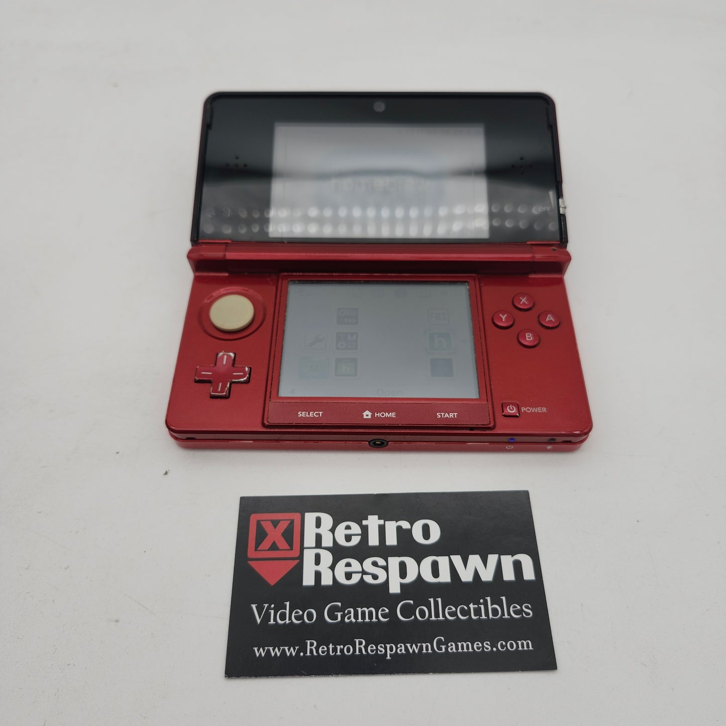 Modded Nintendo 3DS Flame Red - Nintendo 3DS (Console + Charger)