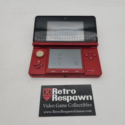 Modded Nintendo 3DS Flame Red - Nintendo 3DS (Console + Charger)