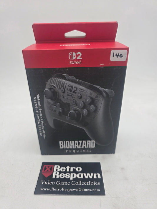 Biohazard requiem Switch 2 Pro Controller - JP Nintendo Switch 2 (Sealed)