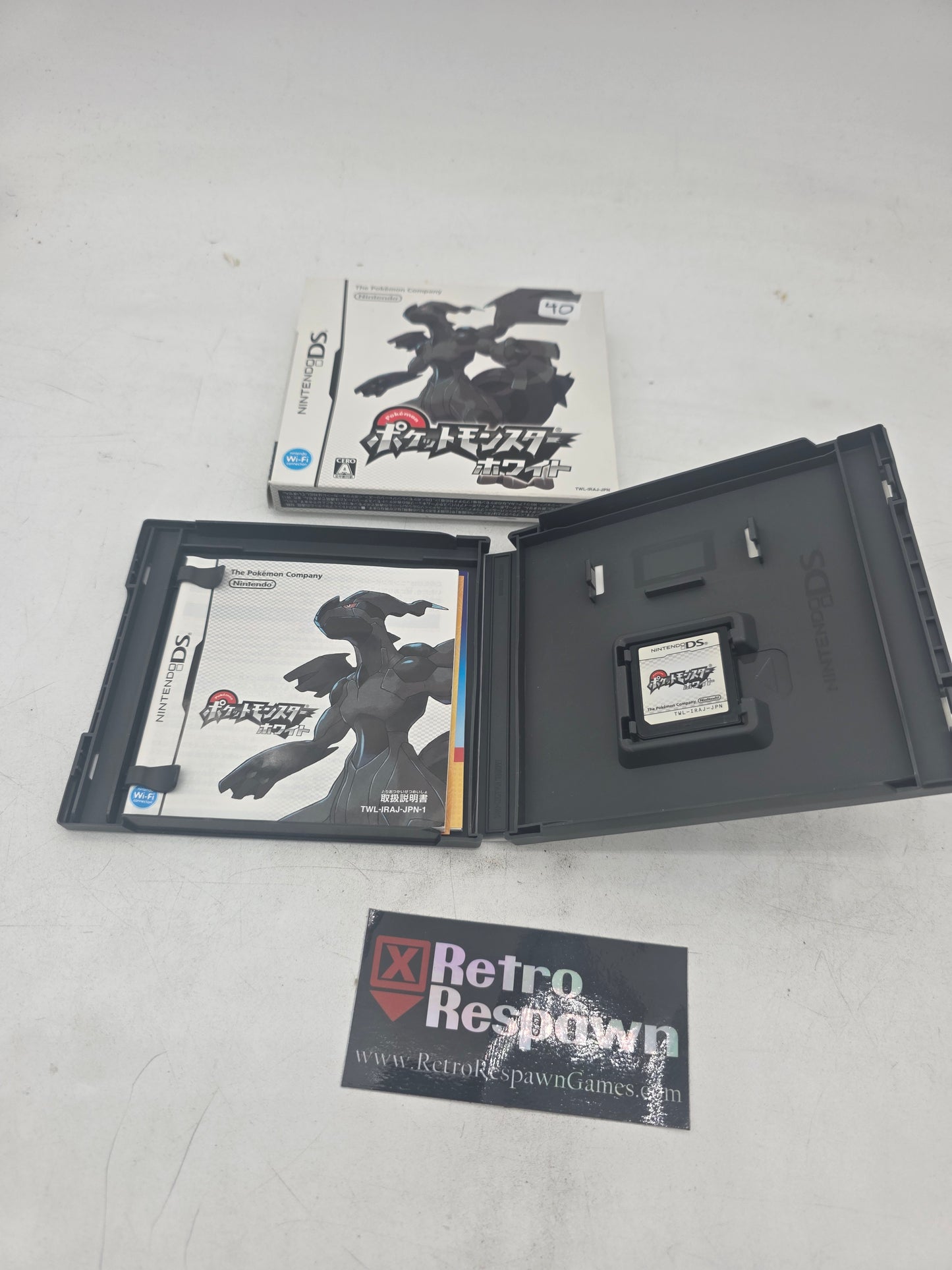 Pokemon White - JP Nintendo DS (Complete/ W Sleeve)