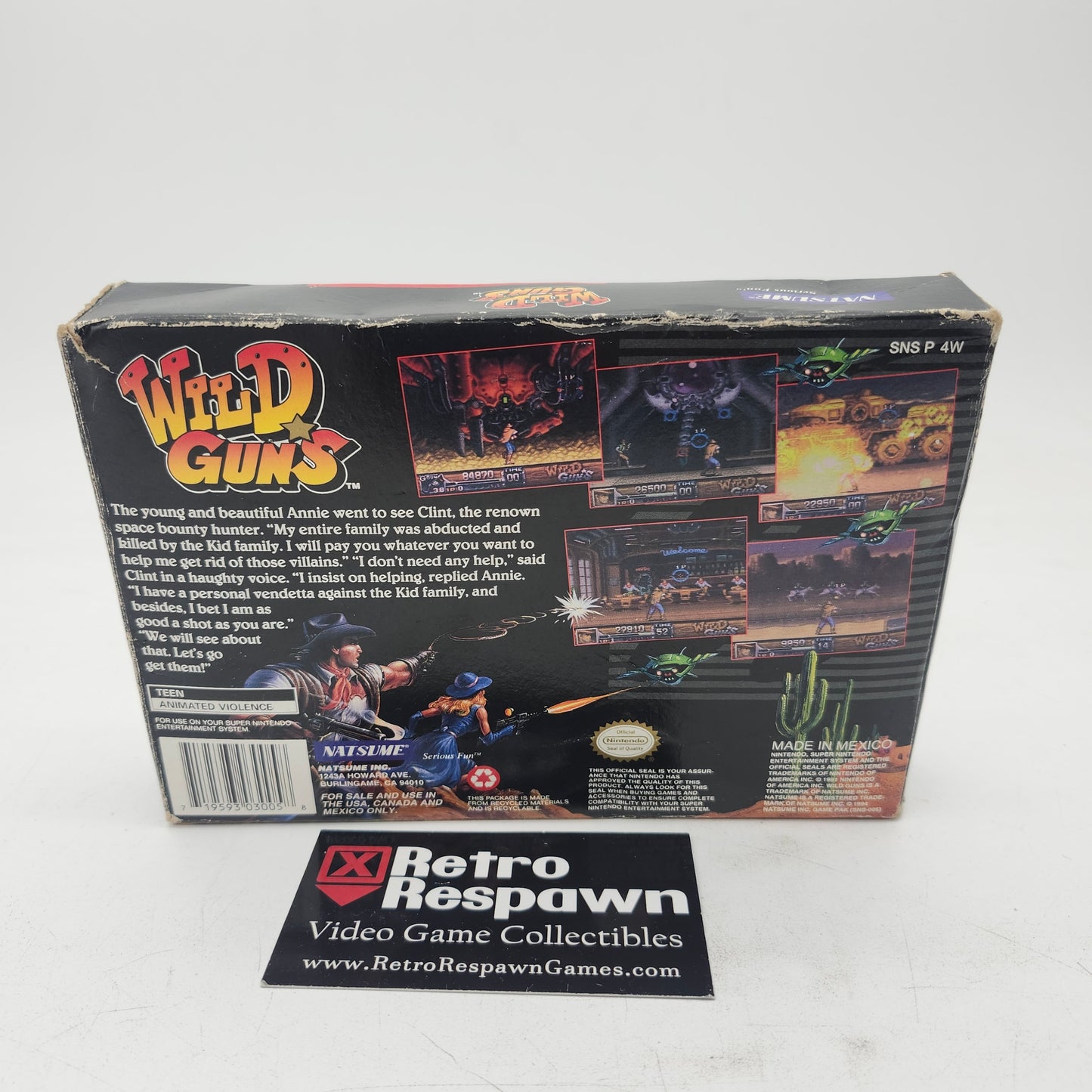 Wild Guns - Super Nintendo (Complete)