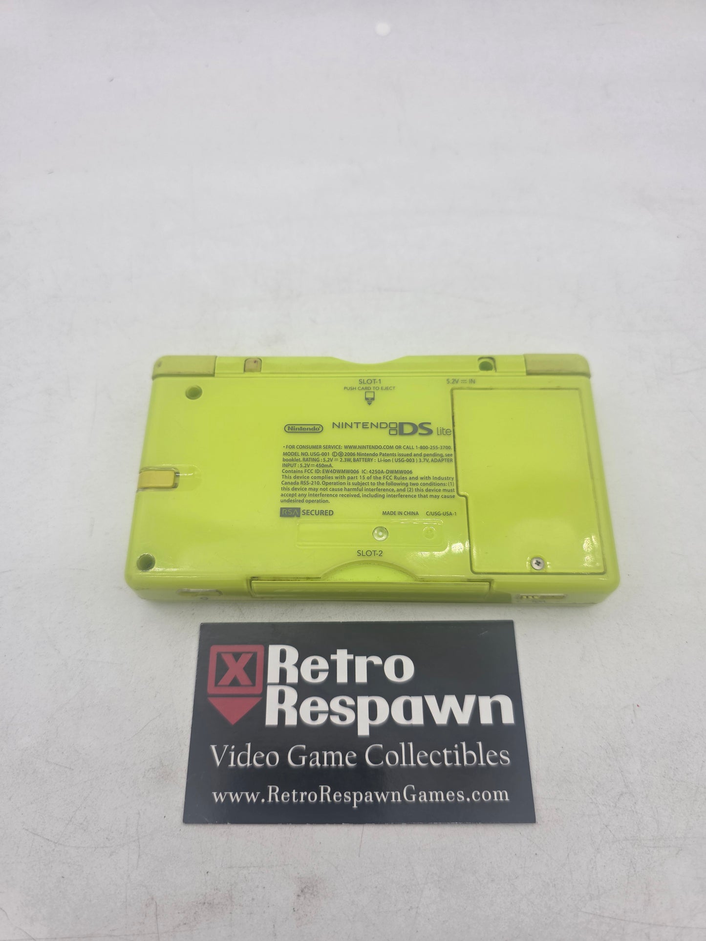 Lime Green Nintendo DS Lite - Nintendo DS (Console + Charger)