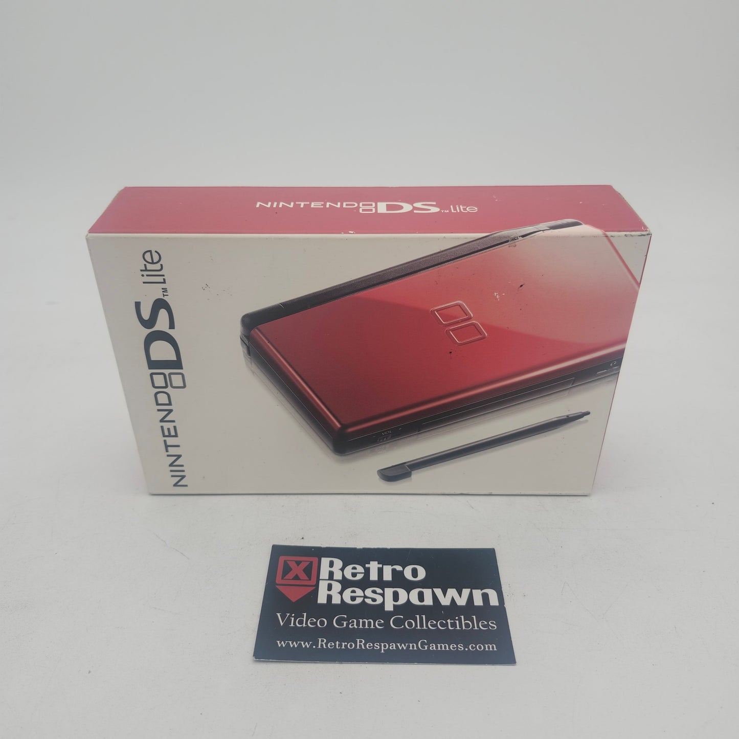 Red Crimson & Black Nintendo DS Lite - Nintendo DS (Complete)