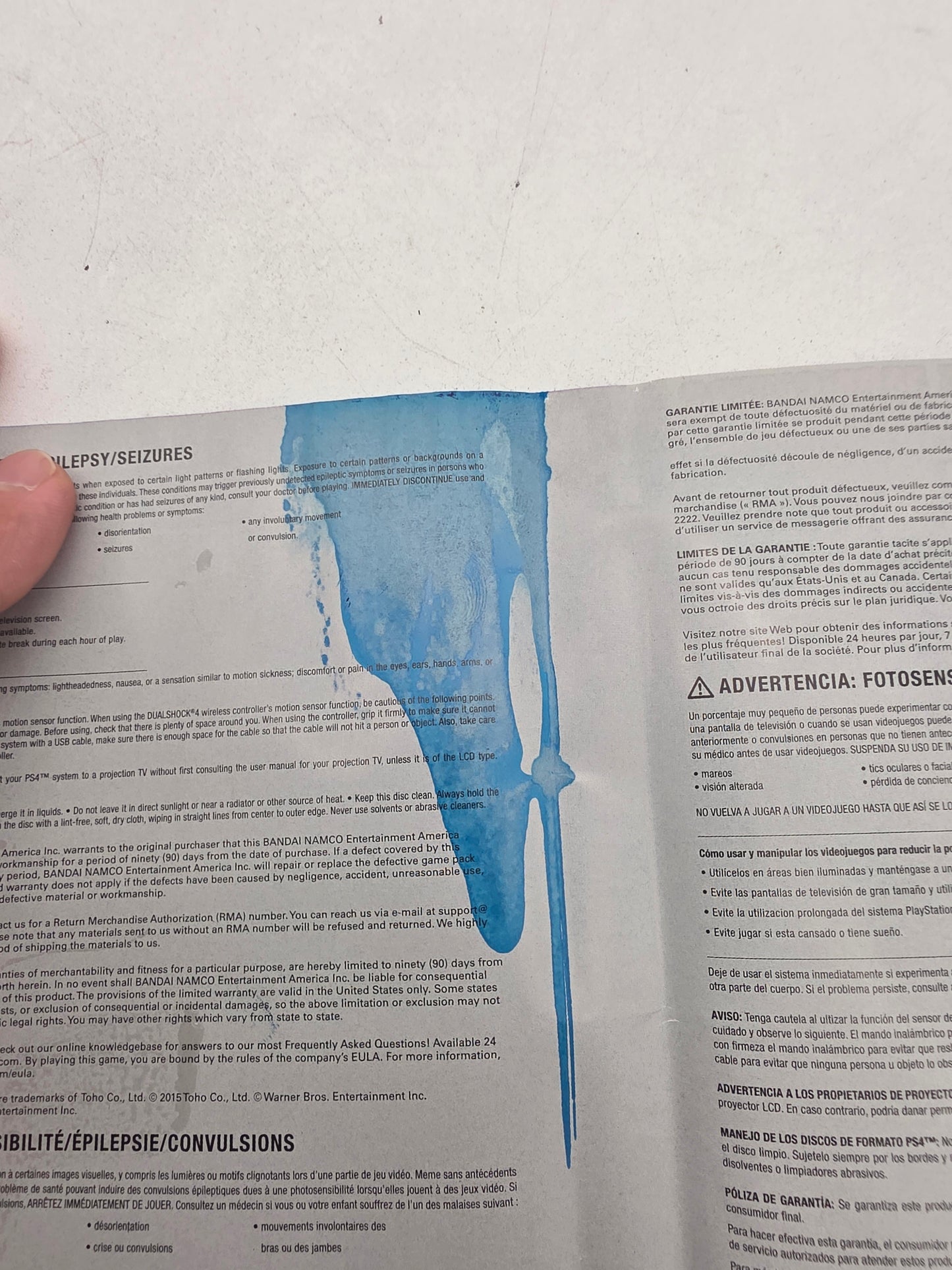 Godzilla - Playstation 4 (Complete/ Water Damage)