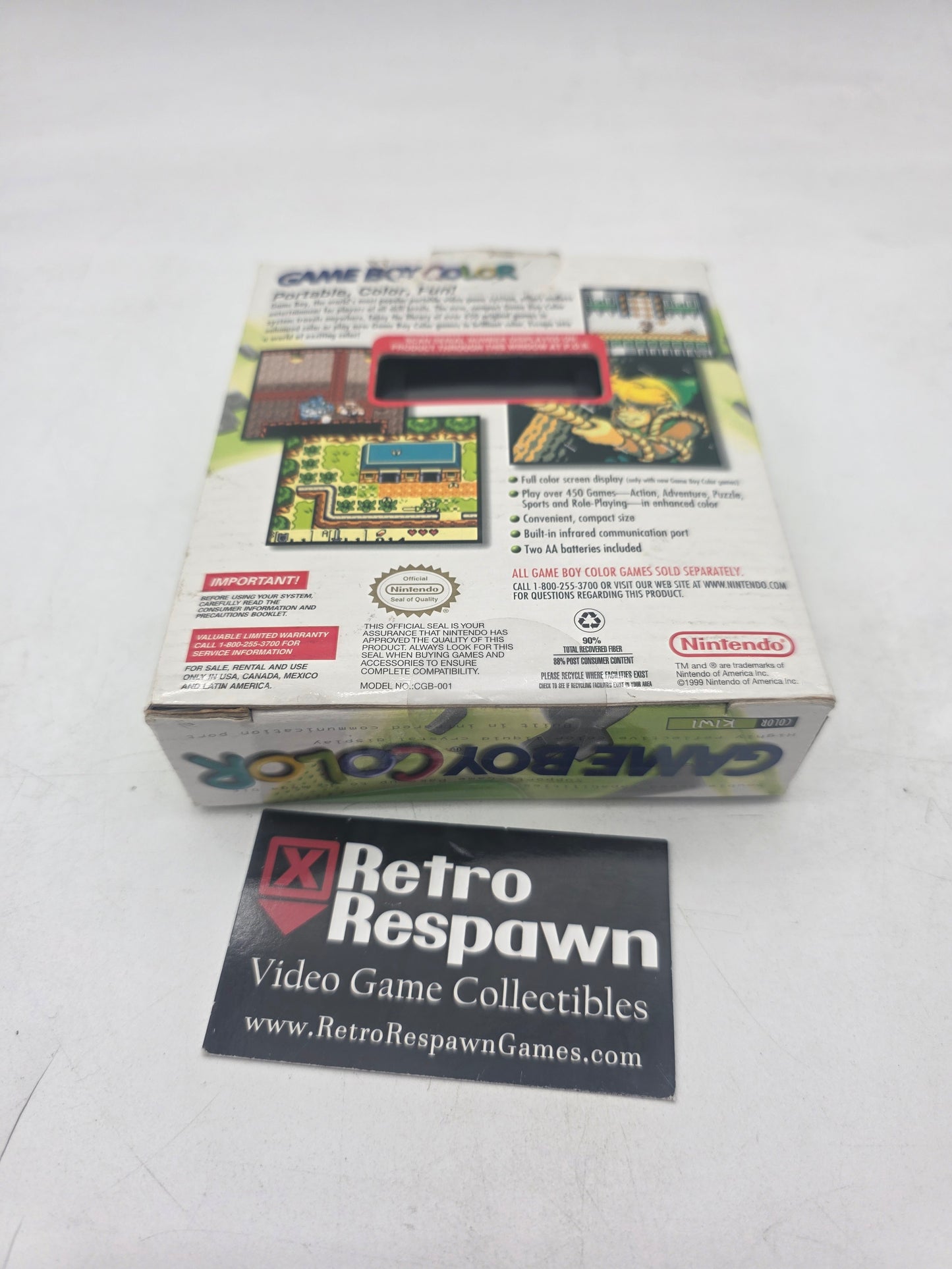 Pokemon Crsytal Version Limited Edition Bundle Kiwi Gameboy - Gameboy (Complete)