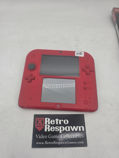 Nintendo 2DS Crimson Red - Nintendo 3DS (Console + charger)
