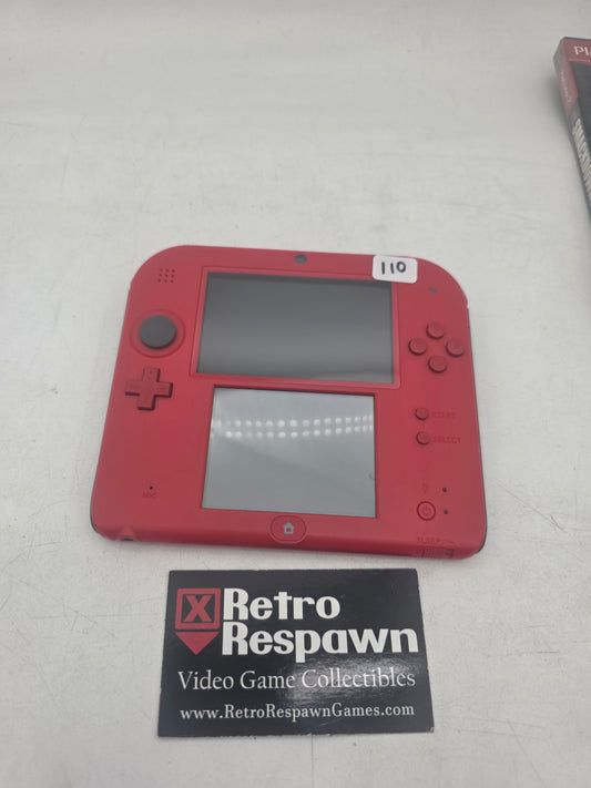 Nintendo 2DS Crimson Red - Nintendo 3DS (Console + charger)