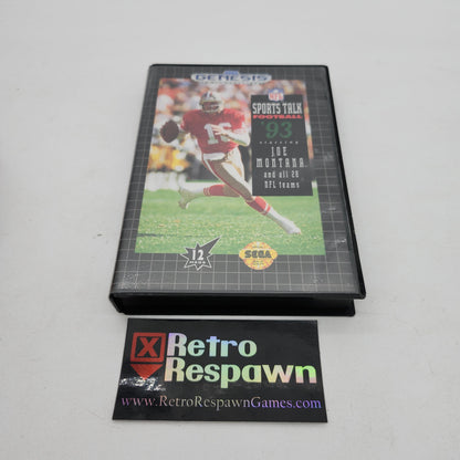 Sports Talk Football '93 Starring Joe Montana - Sega Genesis (Complete)