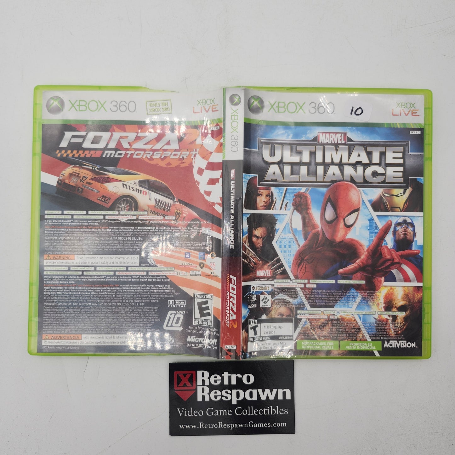 Marvel Ultimate Alliance & Forza 2 - Xbox 360 (Complete)