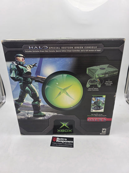 Xbox System [Green Halo Edition] - Xbox (Complete)