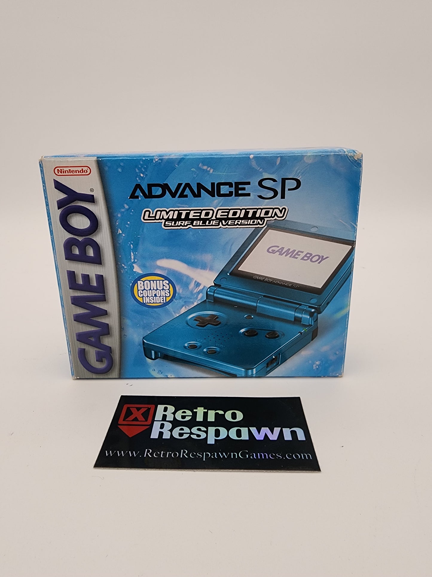 Surf Blue Gameboy Advance SP - GameBoy Advance (Complete)