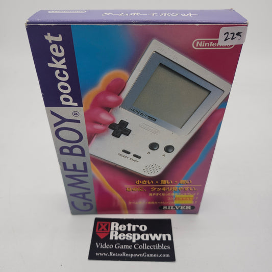 Silver Gameboy Pocket -JP Gameboy (Complete)