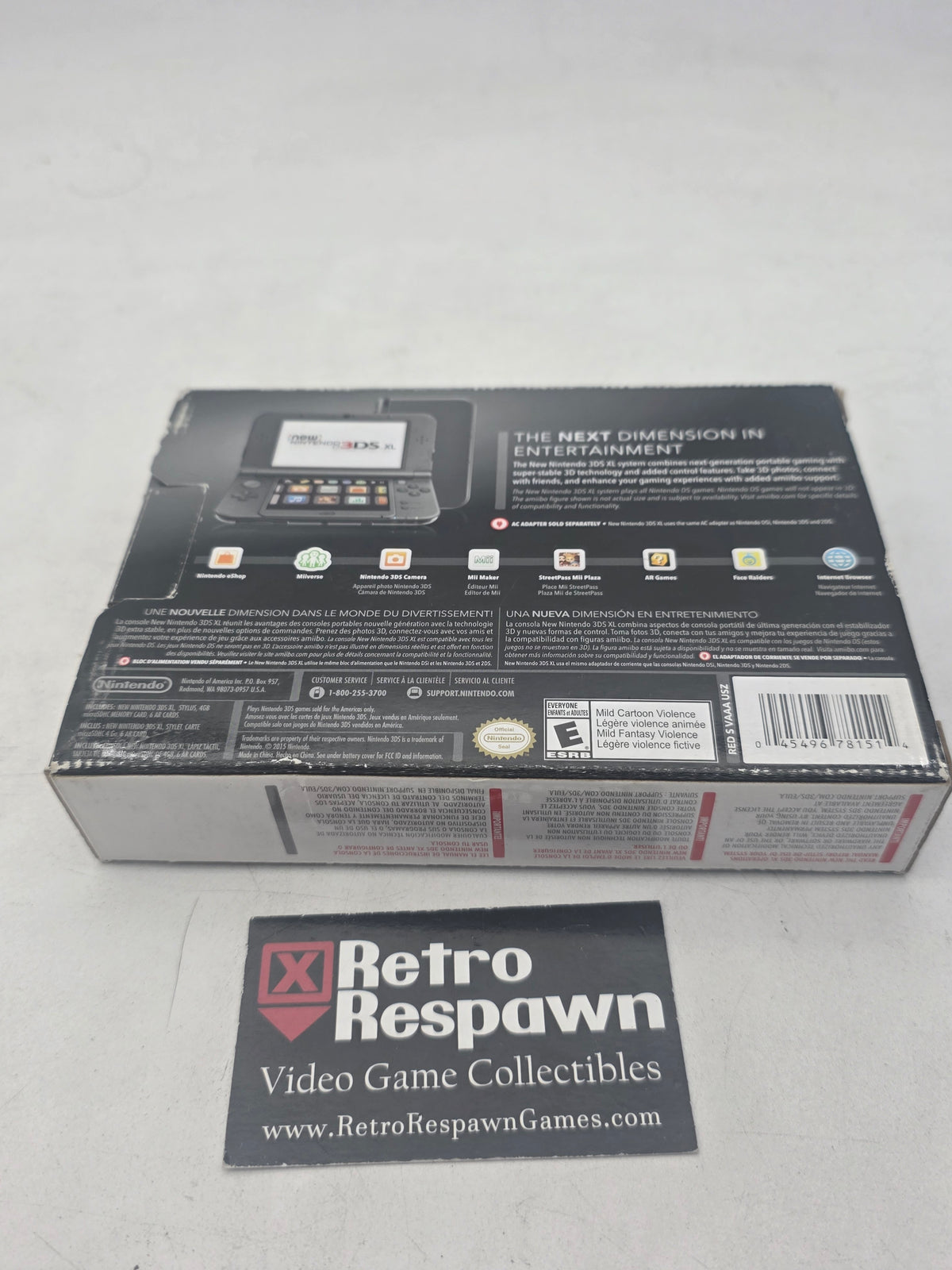 New Nintendo 3DS XL Black - Nintendo 3DS (Complete)