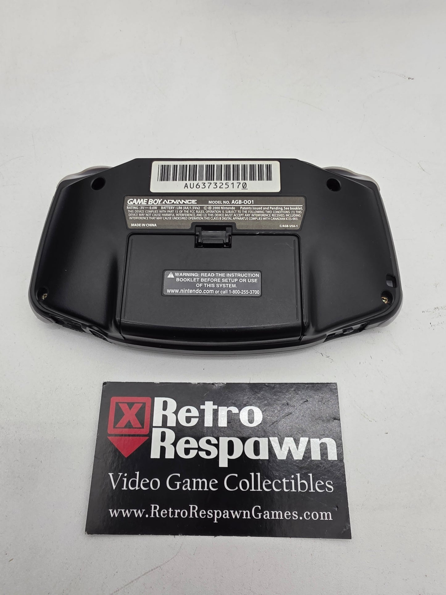 Black Gameboy Advance System - GameBoy Advance (Complete)