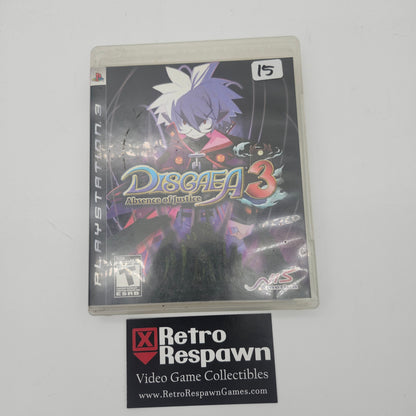 Disgaea 3 Absense of Justice - Playstation 3 (Complete)