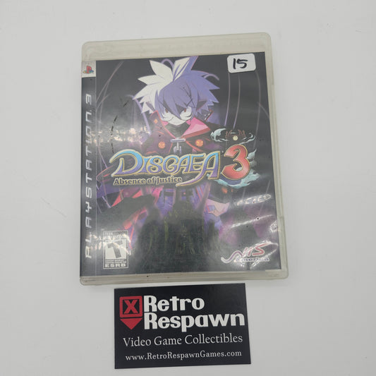 Disgaea 3 Absense of Justice - Playstation 3 (Complete)