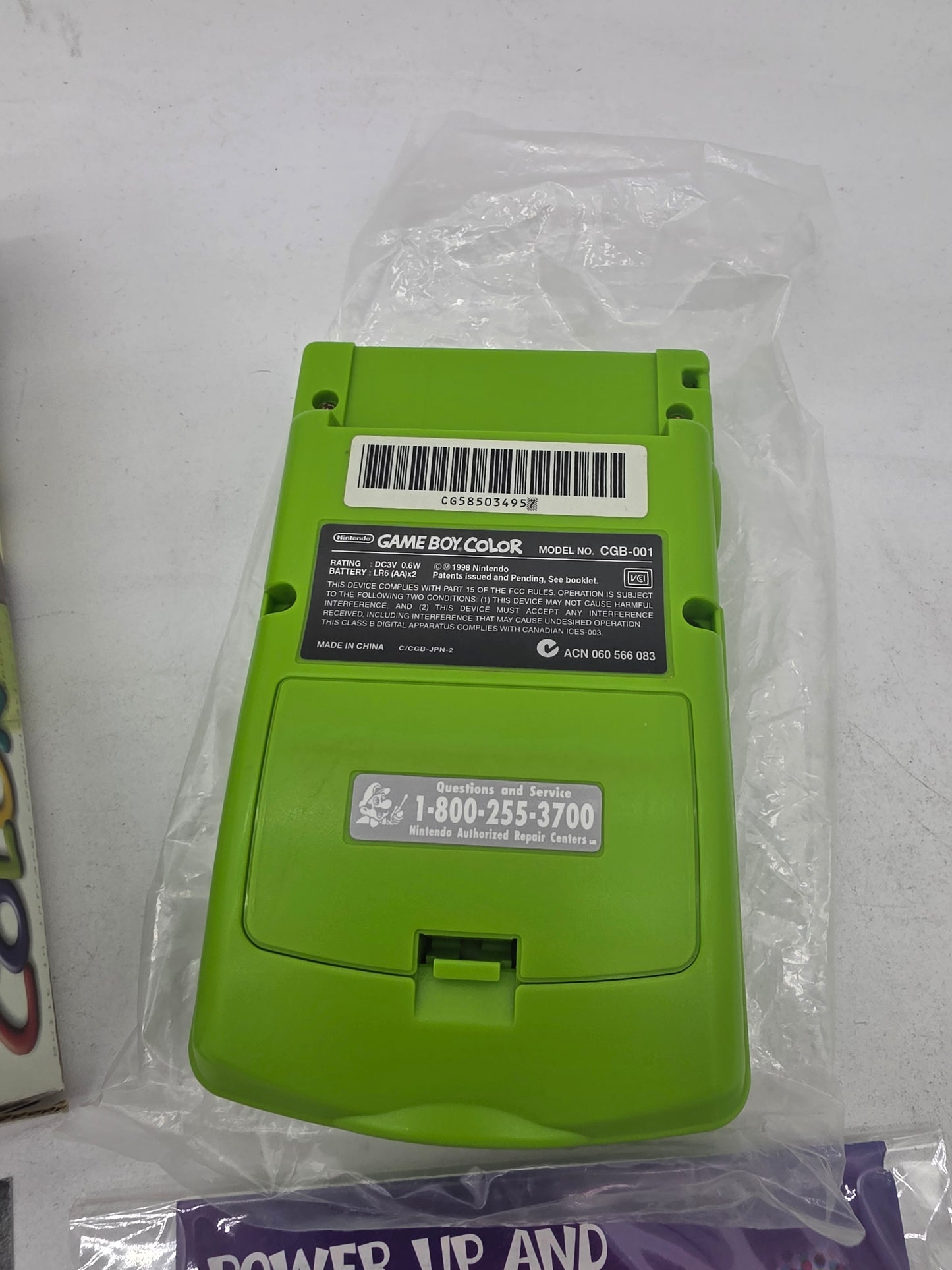 Back Lit Game Boy Color Kiwi - GameBoy Color (Complete)