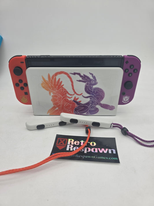 Nintendo Switch OLED [Pokemon Scarlet & Violet Edition] - Nintendo Switch (Console, Joycons and wires)