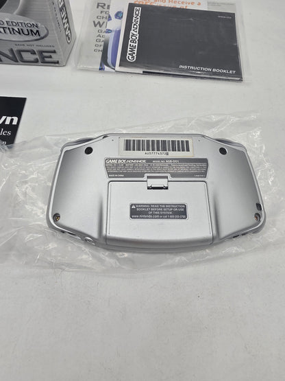 Platinum Gameboy Advance System - GameBoy Advance (Complete)