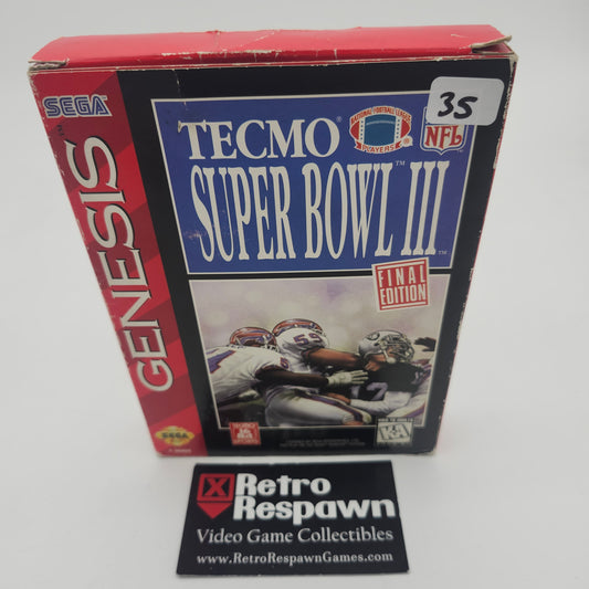 Tecmo Super Bowl III - Sega Genesis (Complete)