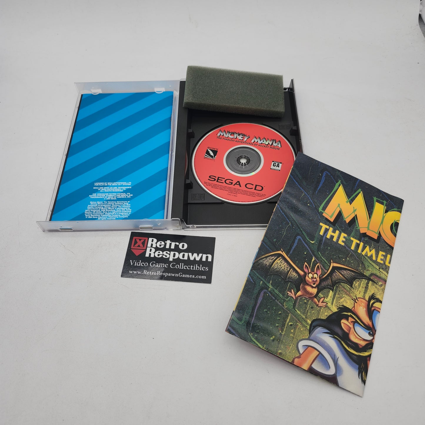 Mickey Mania - Sega CD (Complete/W Poster)