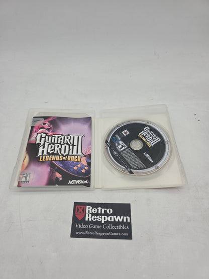Guitar Hero III Legends of Rock - Playstation 3 (Complete)