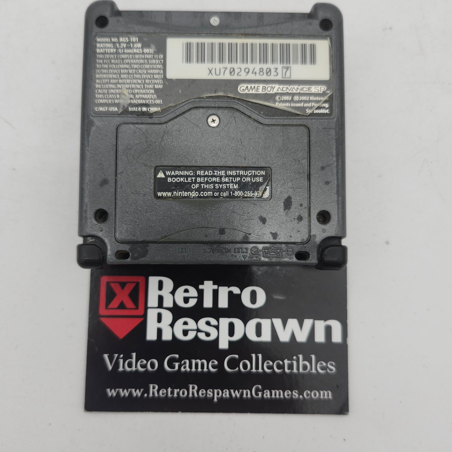 Graphite Gameboy Advance SP [AGS-101] - GameBoy Advance (Console + Charger)