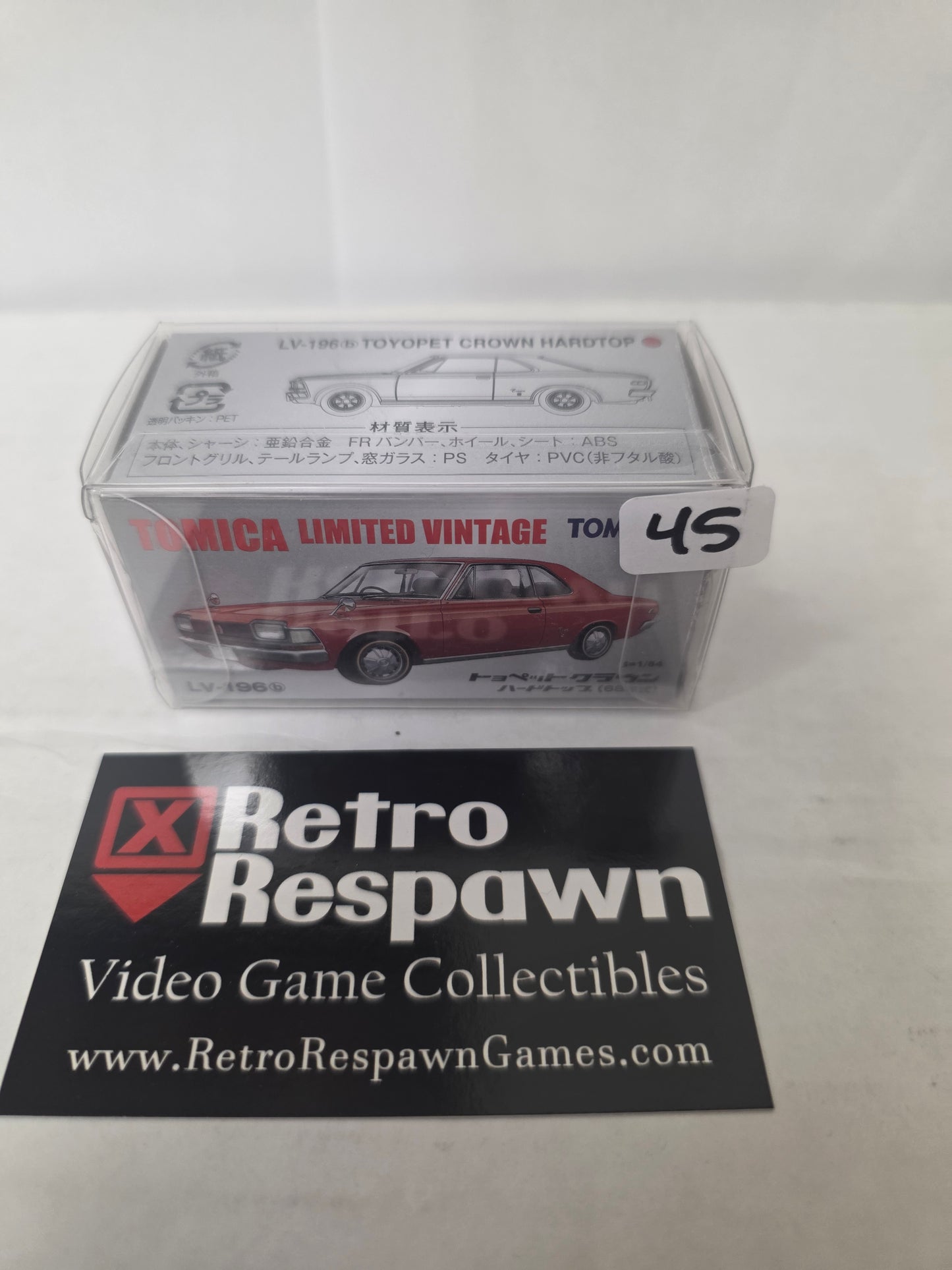Tomica Limited Vintage 1/64 LV-196b 1968 Toyopet Crown Hardtop Red - Figure/Statue (Complete)