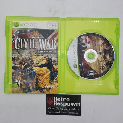 History Channel Civil War Secret Missions - Xbox 360 (Complete)